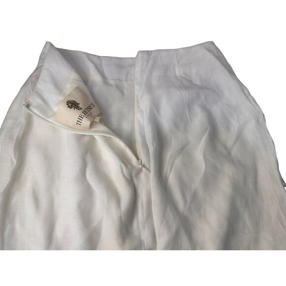 The Jetset Diaries Sahara Fringe Mini Skirt Women XS White Asymmetrical Tassel - Picture 7 of 16